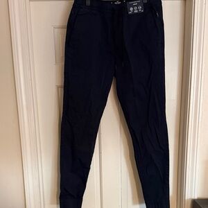 NWT Women’s Hollister navy cotton jogger pants size medium tall